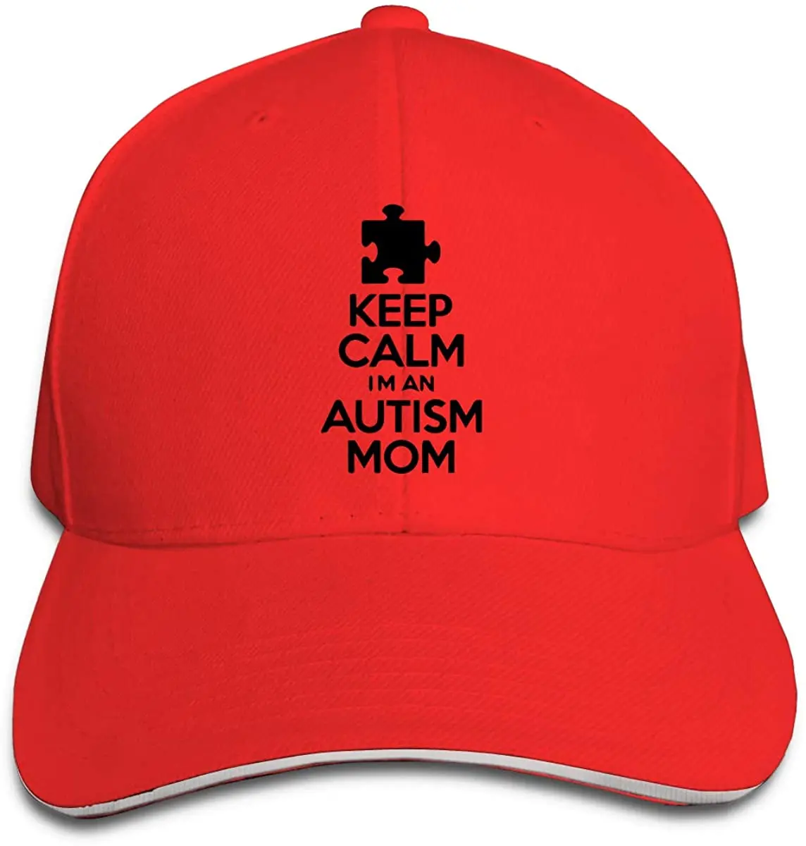

Keep Calm I'm an Autism Mom Men's Or Women's Outdoor Casquette Adjustable Strap