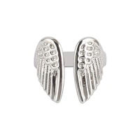 punk stainless steel ring wings ring for men women ring gold silver color rings jewelry ins vintage open ring for women