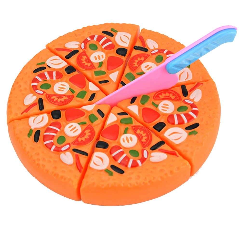 Детская забавная игрушка ломтики пиццы начинка вид ужин кухня игра еда игрушки