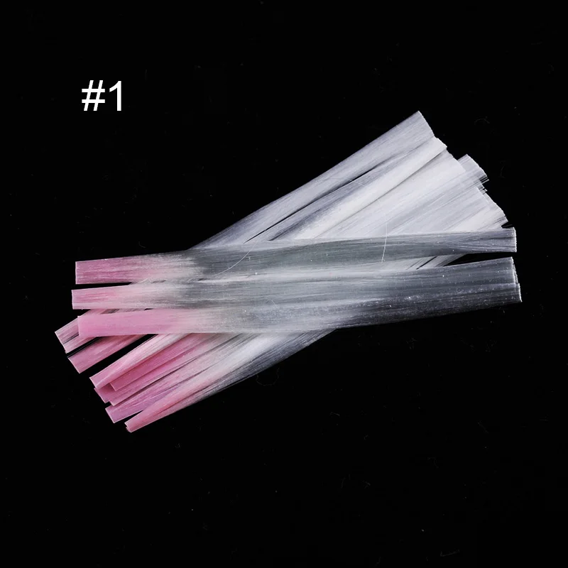 pink 20 шт./кор. из стекловолокна для лака для ногтей, быстрое расширение 3D для Неил арта украшения для кончиков ногтей белый акриловый Фрезер для ногтей cо шлифовальными инструменты типа сделай себе сам дизайн со скребком - Цвет: pink