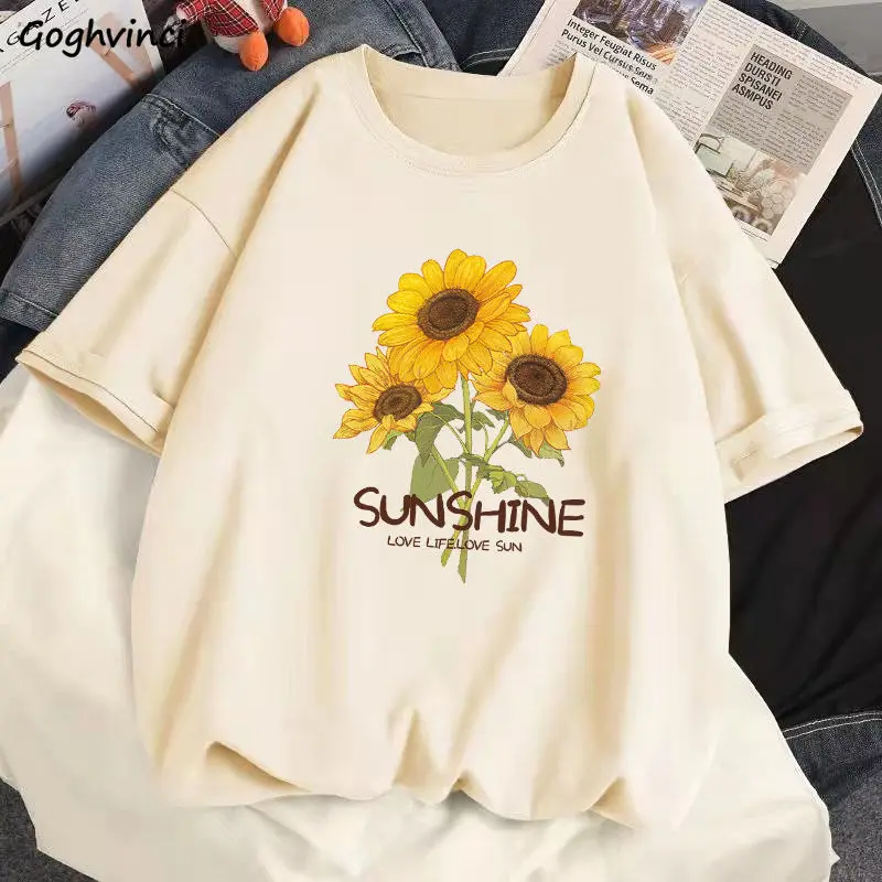 

Футболка женская оверсайз, модная универсальная Повседневная в стиле преппи, с круглым вырезом, уличная одежда в стиле ольччан, хип-хоп, в Ко...