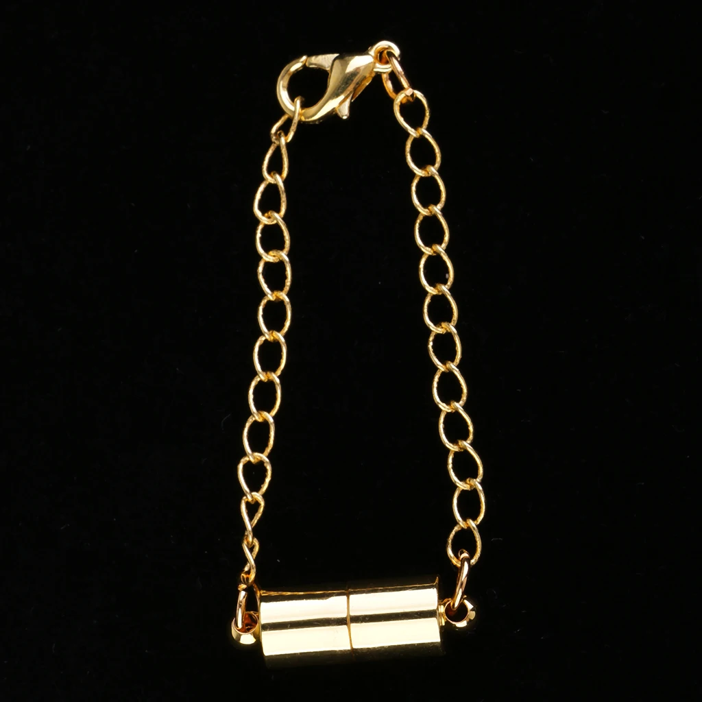 2x золотой серебряный тон Магнитные застежки ожерелье удлинитель браслета