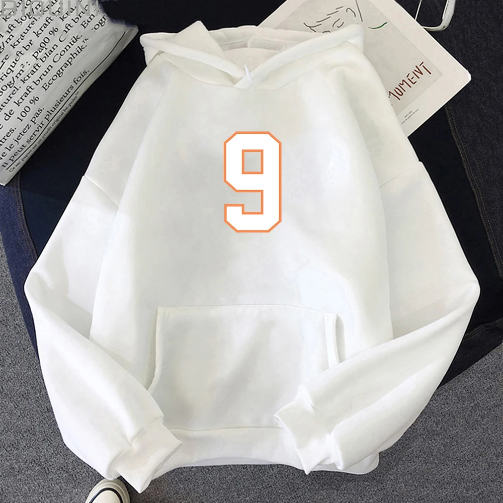 

Hip Hop Female Pullover Harajuku Number Nine Sweatshirts Hot Japanese Anime Haikyuu Printed Hoodies 2021 New Manga Women Hoody