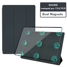 2021 Dual Magnetic Edgeless Case for Huawei Matepad Pro 12.6 10.8 M6 Flip Ultra Thin Cover for Huawei Matepad Pro 10.8 Funda