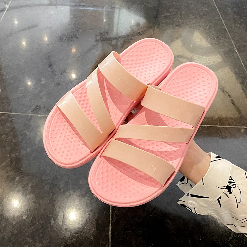 

Women Flats Slippers Outdoor Gladiator Sandals Woman Slides Summer Beach Rubber Jelly Casual Shoes Sandal Slippers Sandalias