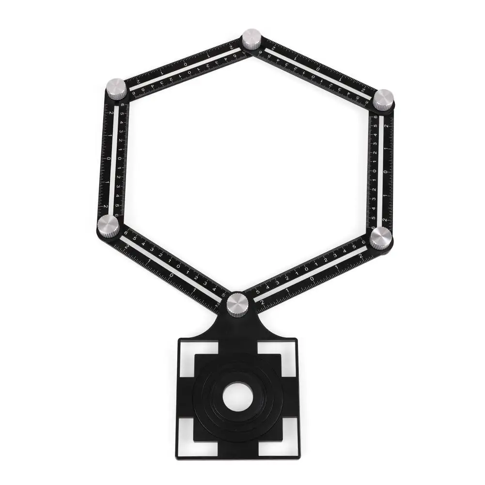 Угловая линейка из алюминиевого сплава 6 раз измерительная узор штампованная