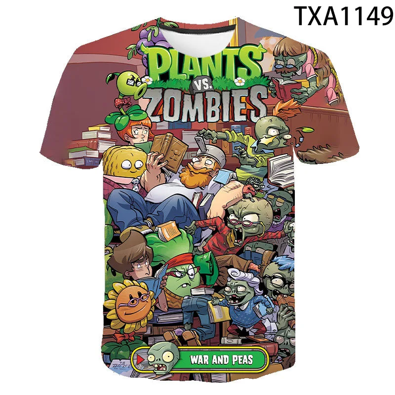 

The Top Game Plants Vs Zombies 3D Printed Tshirt Man Woman Tshirt Newest O-Neck Tee Female Short Sleeve Tshirt