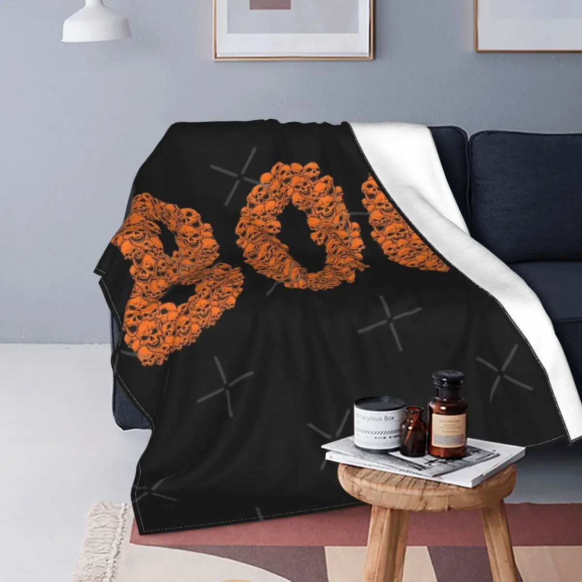 

Boo-Хэллоуин Черепа 2 одеяло покрывало для кровати клетчатый ковер покрывала летнее одеяло пляжное полотенце роскошное