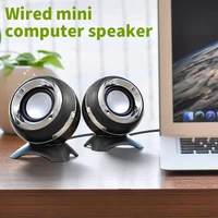 drm wired mini computer speakers bass horns for laptop desktop phone 6w powerful speaker usb aux audio multimedia loudspeaker