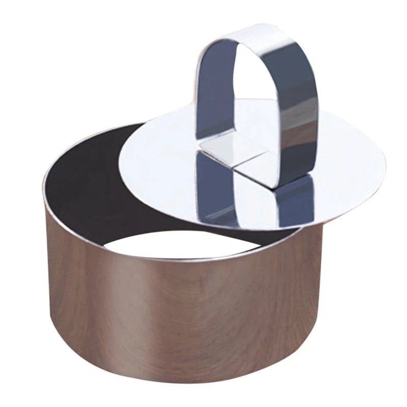 

2021 New Creative Stainless Steel Dessert Cake Mold Circle Baking Round Mousse Ring Mould Kitchen Decorating Tool