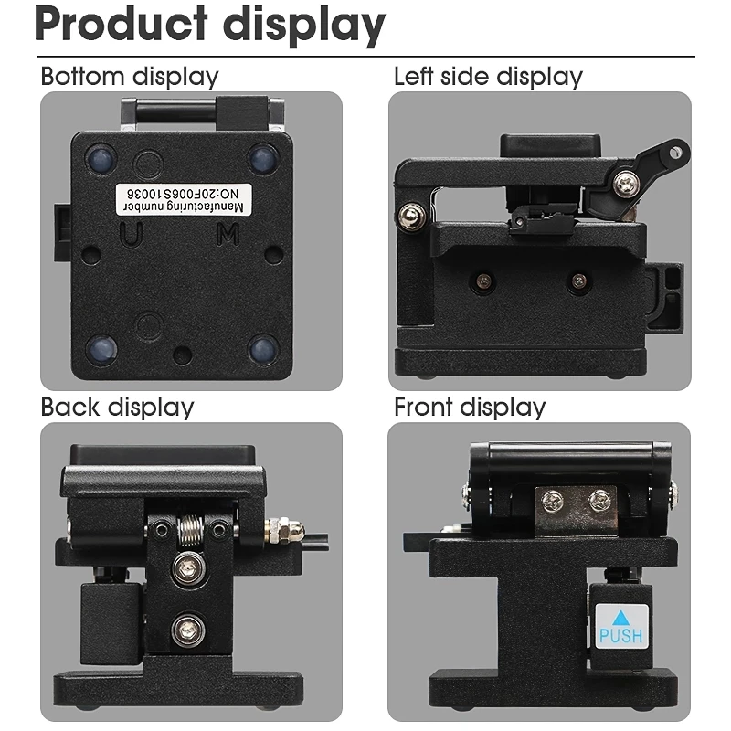 Free Shipping High Precision Fiber Cleaver AUA-7S Cold Contact Dedicated Metal Fiber Optic Cutter Optical Fiber Cutting Knife