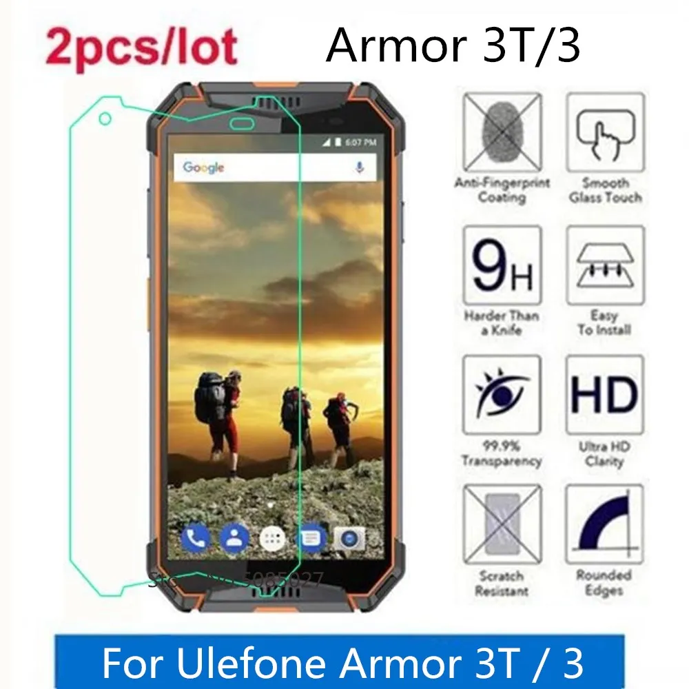Закаленное стекло для Ulefone Armor 3T 9H 2.5D Премиум Защитная пленка для экрана для Ulefone Armor 3 Защитная пленка, стекло