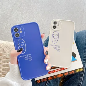 retro line art doodle flower japanese phone case for iphone 12 11 pro max xr xs max 7 8 plus 12 mini 7plus case cute soft cover free global shipping