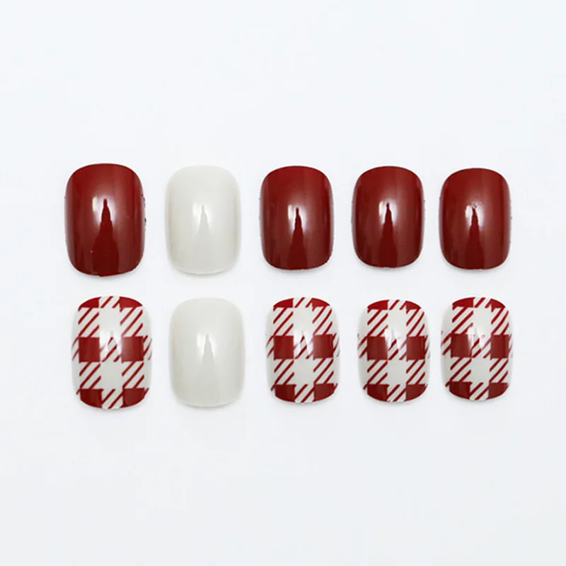 24Pcs/Set False Fake Nails Square Top Finish Designs Finger Nail Art Tips Decor OR88 | Красота и здоровье