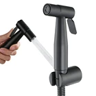 Ручной смеситель для биде из нержавеющей стали, кран для унитаза, ручной распылитель для туалета, черный душ, самоочищающийся спрей