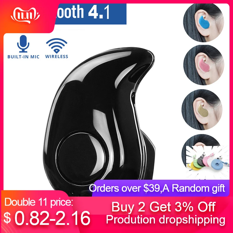 S530 Мини Беспроводная Bluetooth гарнитура Стереонаушники Наушники для iPhone Samsung