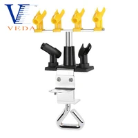 airbrush holder professional clamp on style station stand kit 42 mount spray gun tabletop bench station for airbrush 360%c2%b0swivel