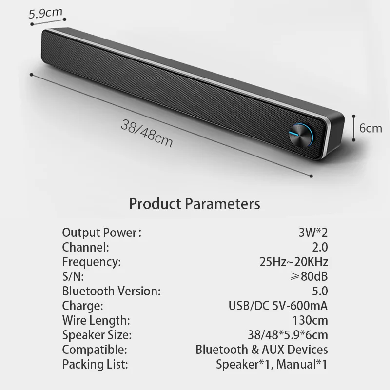 Саундбар для телевизора колонки компьютера Caixa De Som Para PC Bluetooth динамик звуковая