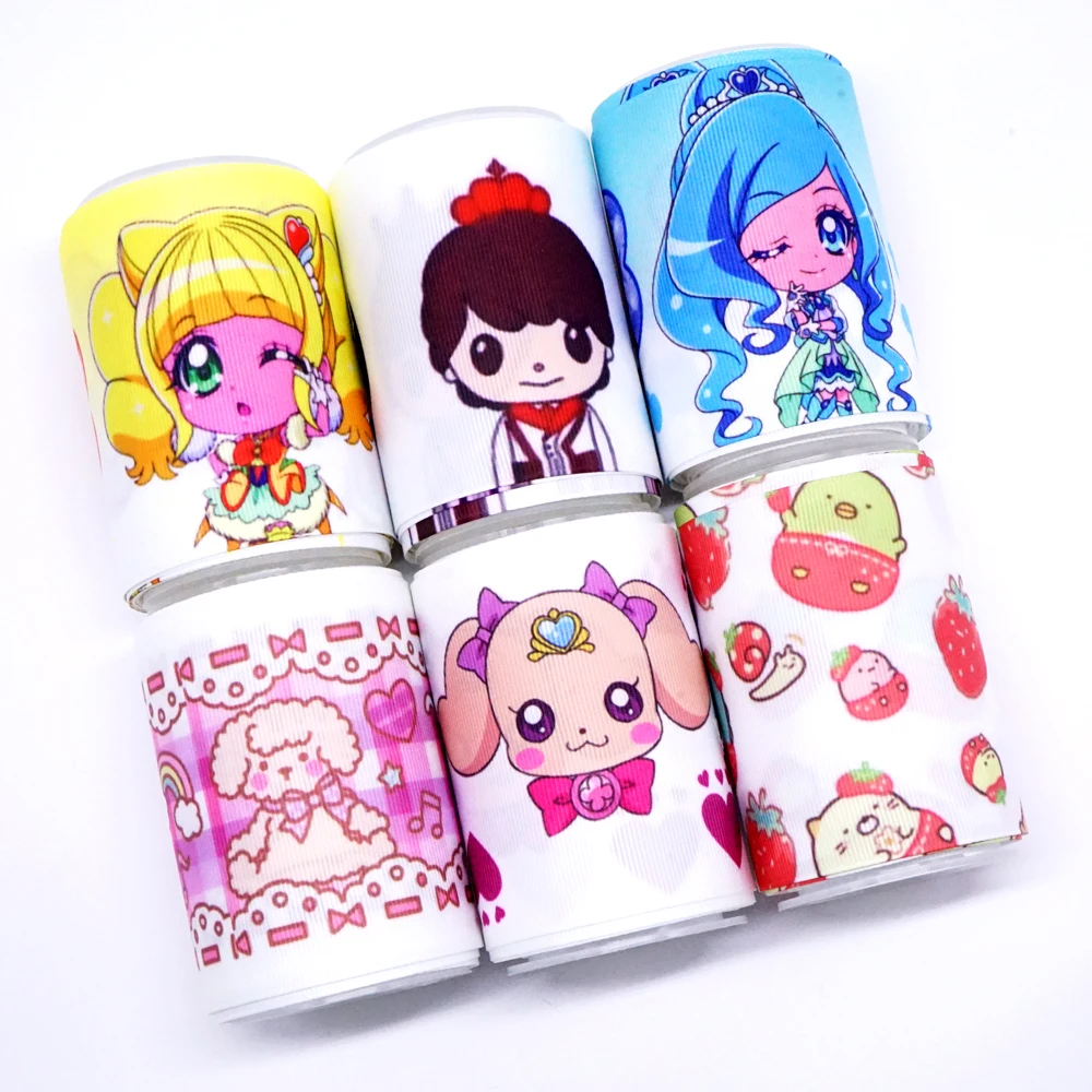 Бесплатная доставка корсажная лента с принтом персонажей 36965|Ленты для шитья| |