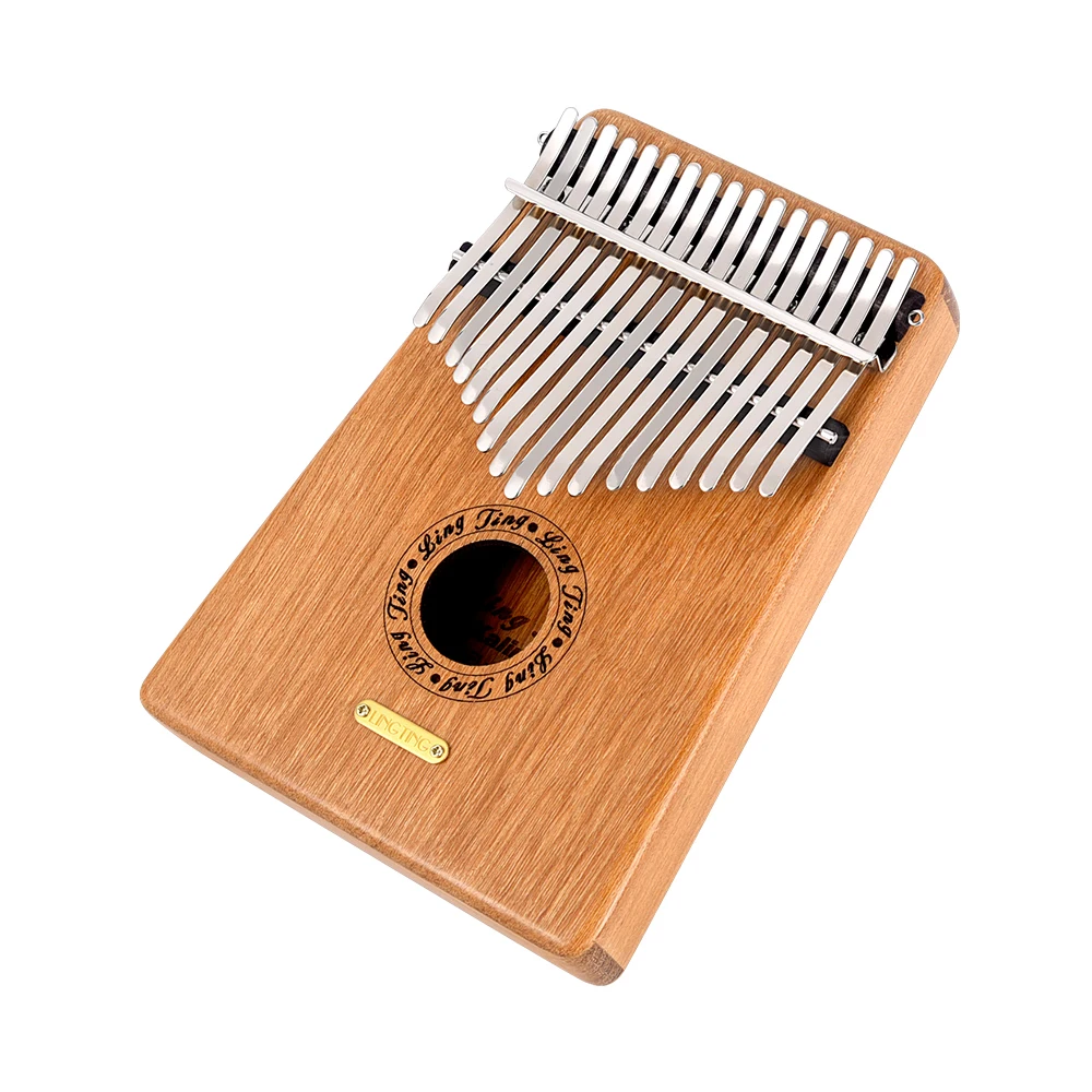 LINGTING K17G 17-клавишное портативное пальцевое пианино Kalimba Mbira G Tonality сандаловое