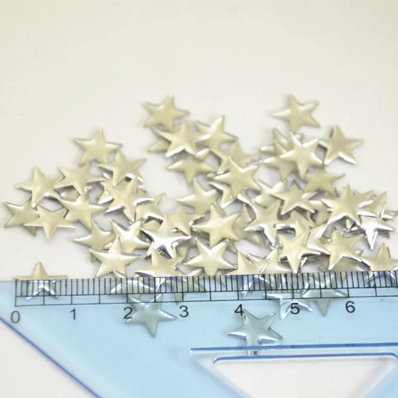 Стразы для горячей фиксации металлические стразы в форме звезды 6 мм 8 10 12 золото
