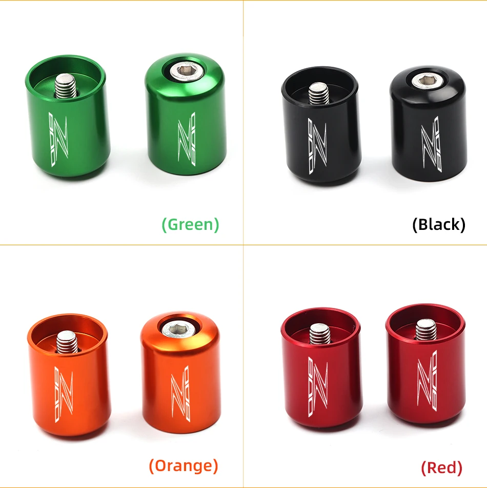 

For Kawasaki Z800 2013 2014 2015 2016 2017 2018 Motorcycle Accessories Green CNC Aluminum Handlebar Grips End Bar Cap End Plug