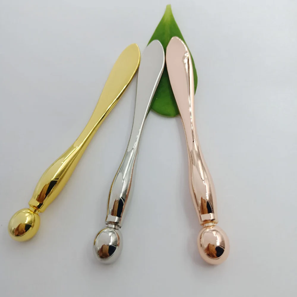 

Metal Eye Cream Massage Sticks Cosmetic Spatulas Facial Mask Spoon Mixing Spatula Scoop Anti Wrinkle Alloy Makeup Tools