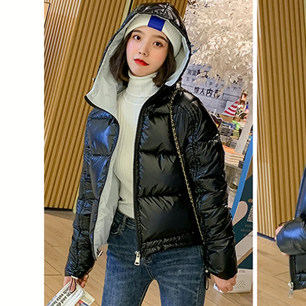 Новинка 2019 года однотонная Модная хлопковая куртка с хлопковой подкладкой на