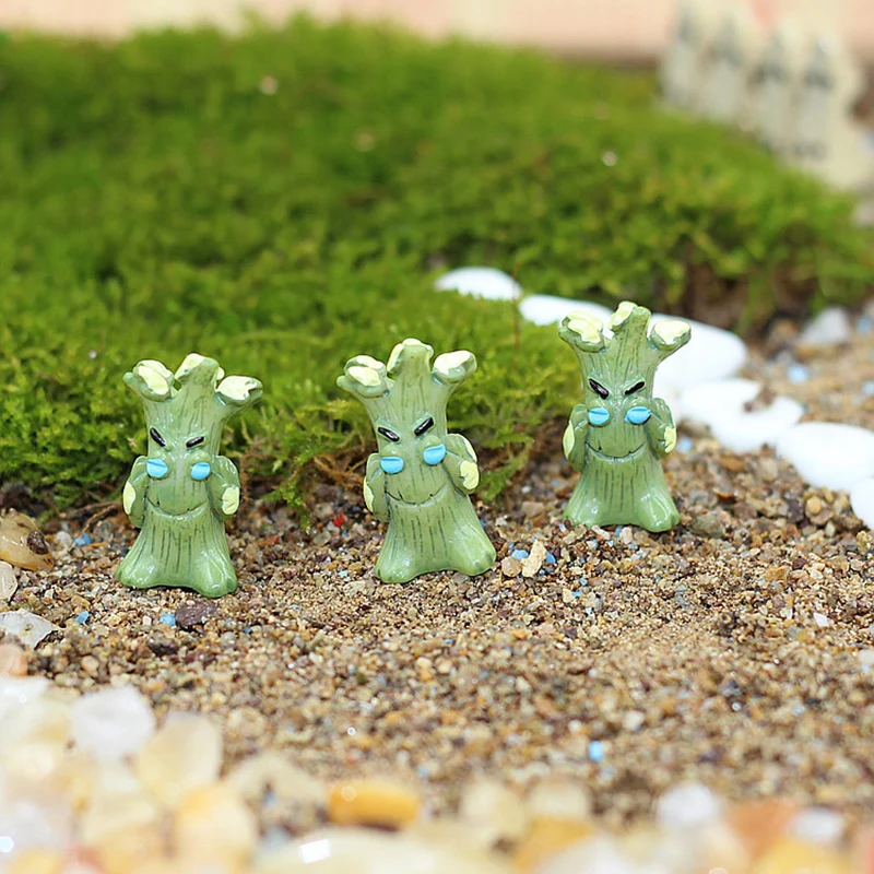 Миниатюрные Мини фигурки милых деревьев 10 шт. сказочные садовые украшения