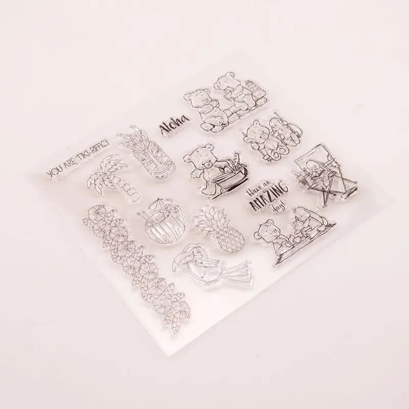 Свинка фрукты печать штамп с режущей штампы трафарет набор DIY Скрапбукинг