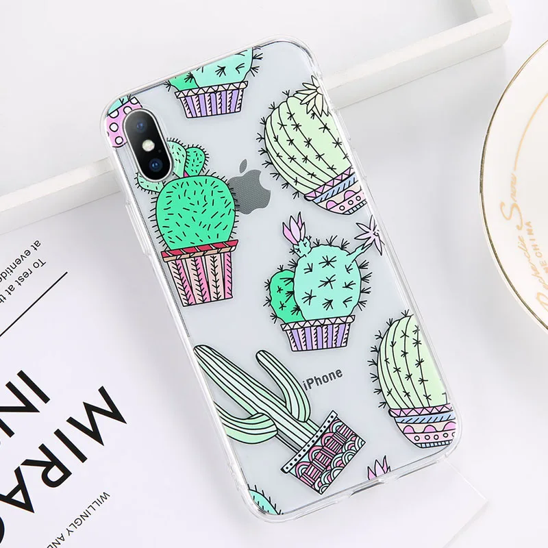 AC4699 Чехол USLION с зелеными листьями для iPhone 11 Pro XR XS Max X, 3D Рельефный цветочный чехол для телефона iPhone 6, 6 s, 7, 8 Plus, мягкие силиконовые чехлы - Цвет: AC4699