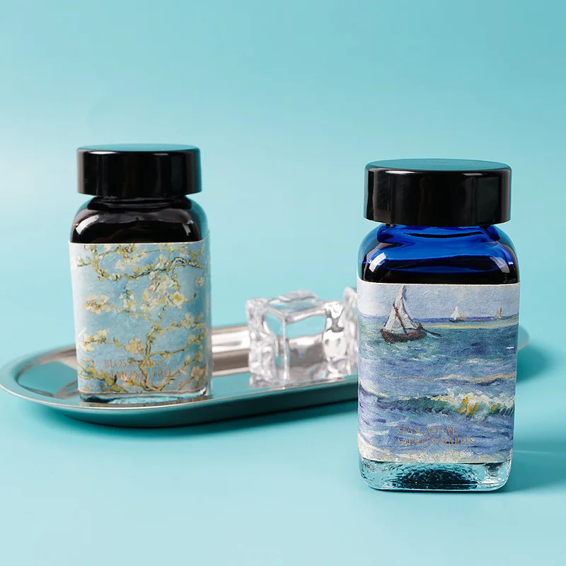 Ceny Banmi Master Van Gogh Seria Atrament Czarny Niebieski Czarny Czerwony Kolorowy Atrament Nie Węglowy Nieblokujący Atrament Do Długopisów