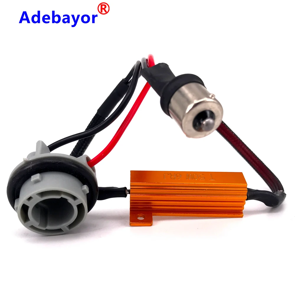 1 шт. 50 Вт 6Ohm 1156 BA15S 114 светодиодные нагрузочные резисторы фиксируют гипермигание