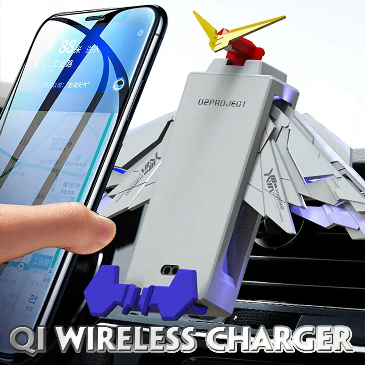 Складное Беспроводное зарядное устройство Bakeey в виде крыльев Ангела | Мобильные