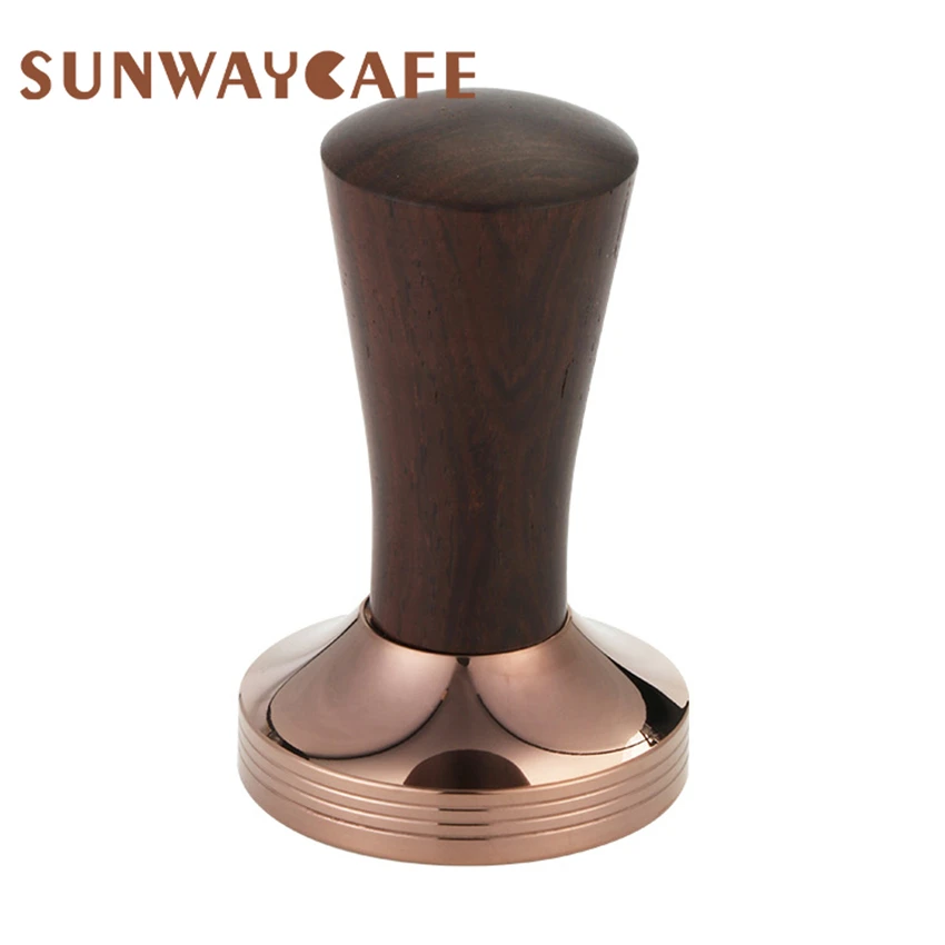 

Ebony Coffee Tamper 51mm/58mm Thread Base Stainless Steel Coffee Powder Hammer Espresso Cafe Barista Tools Accessories
