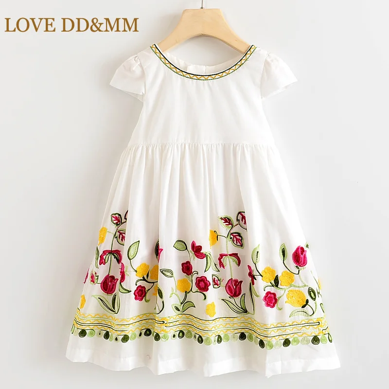 Платья для девочек LOVE DD &amp MM Новинка лета 2022 детская одежда детское платье с милым