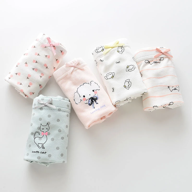 5 шт./лот Трусы Нижнее белье Хлопковые детские трусики Детские трусы боксеры с