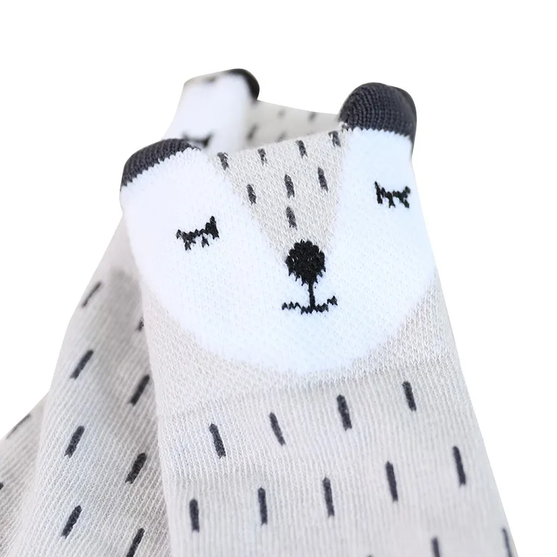 Baby Long Booties Socks Kids Animal Pattern High Cotton Children Boys Girls Knee Cartoon | Детская одежда и обувь