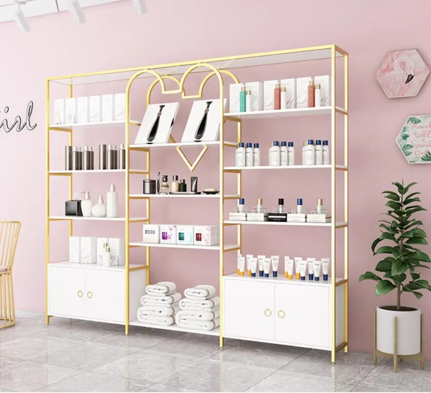 

Cosmetics display cabinet beauty salon product display cabinet modern simple nail cabinet skin care products shelf