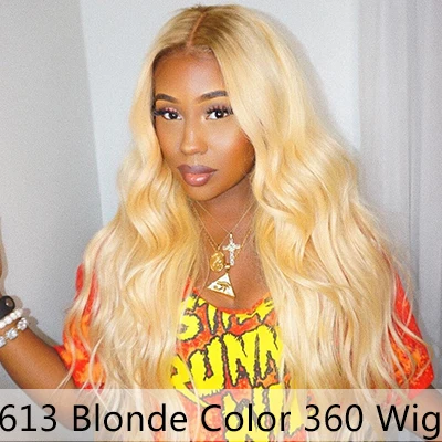613 Blonde Color 613 светлые волосы 360 Синтетические волосы на кружеве al парик с ребенком волнистые волосы, для придания объема 13x6 синий Синтетические волосы на кружеве парики из натуральных волос на кружевной никогда не Красота волосы Remy - Цвет: 613 Blonde Color