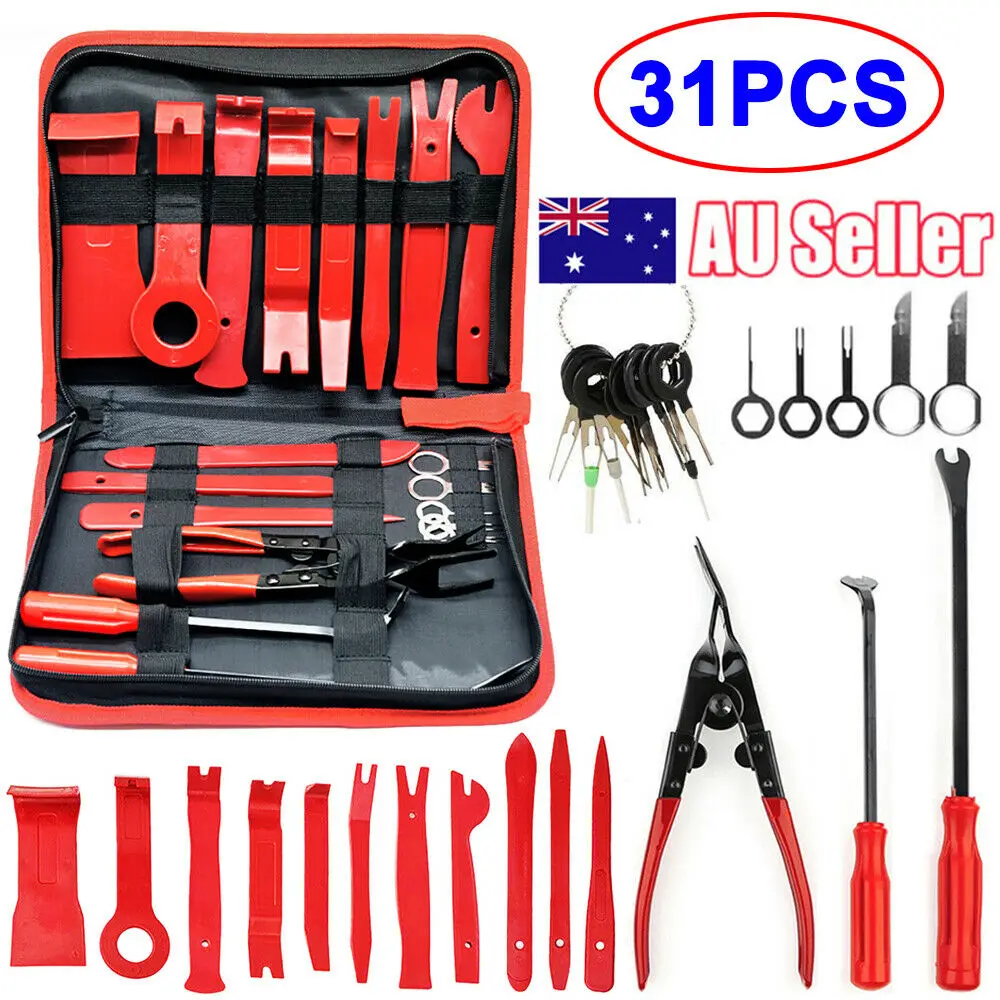 

Hand Tool Set Car Door Clip Panel Trim Removal Tool Kits DVD Stereo Dashboard Disassembly Tools Auto Clip Pliers Fastener Tools