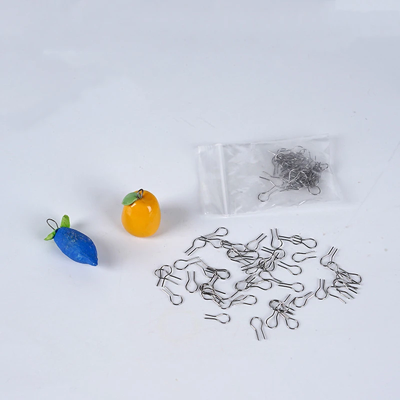 

100 шт. керамическое подвесное кольцо с иглами, устойчивое к высоким температурам керамическое ювелирное изделие, подвесное обжигание, U-Обра...