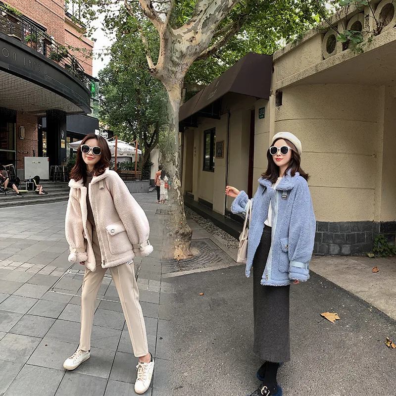 Женская зимняя куртка из искусственного меха новинка 2021 осенне-зимнее пальто