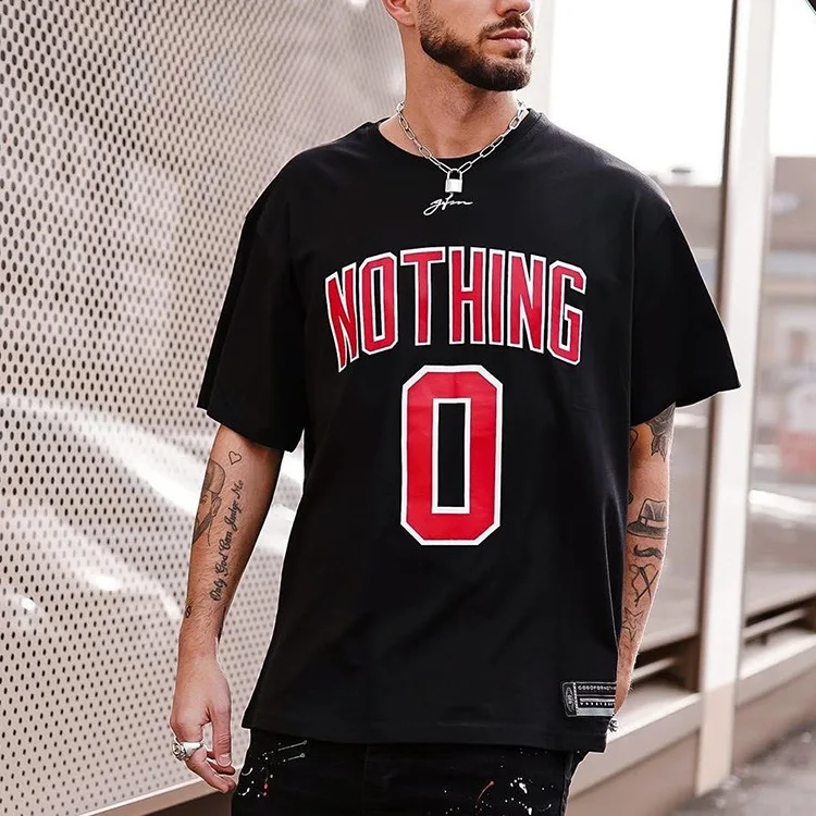 

Футболка мужская оверсайз с коротким рукавом, модная уличная одежда с надписью, свободная рубашка с коротким рукавом, лето 2021