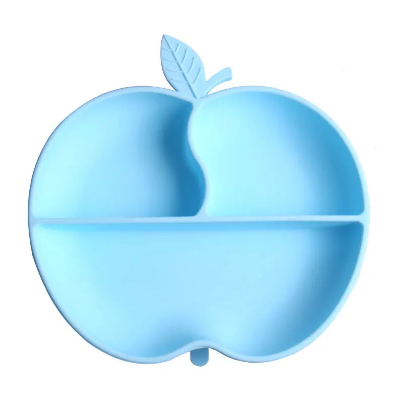 Детская силиконовая обеденная тарелка интегрированная присоска тренировочная