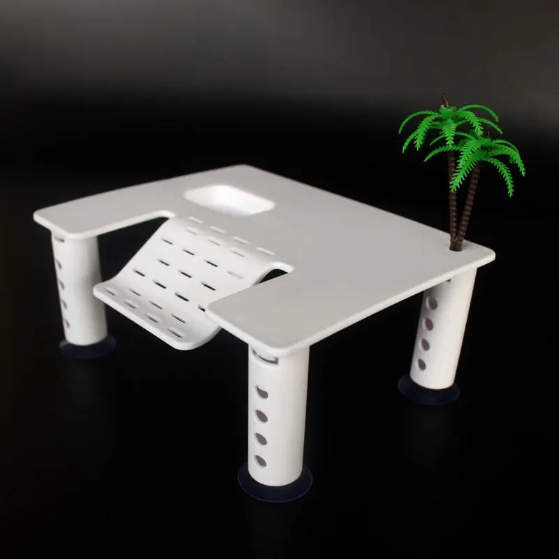 

Reptile Platform Turtle Basking Aquarium Fish Tank Climb Ladder Island K3NA