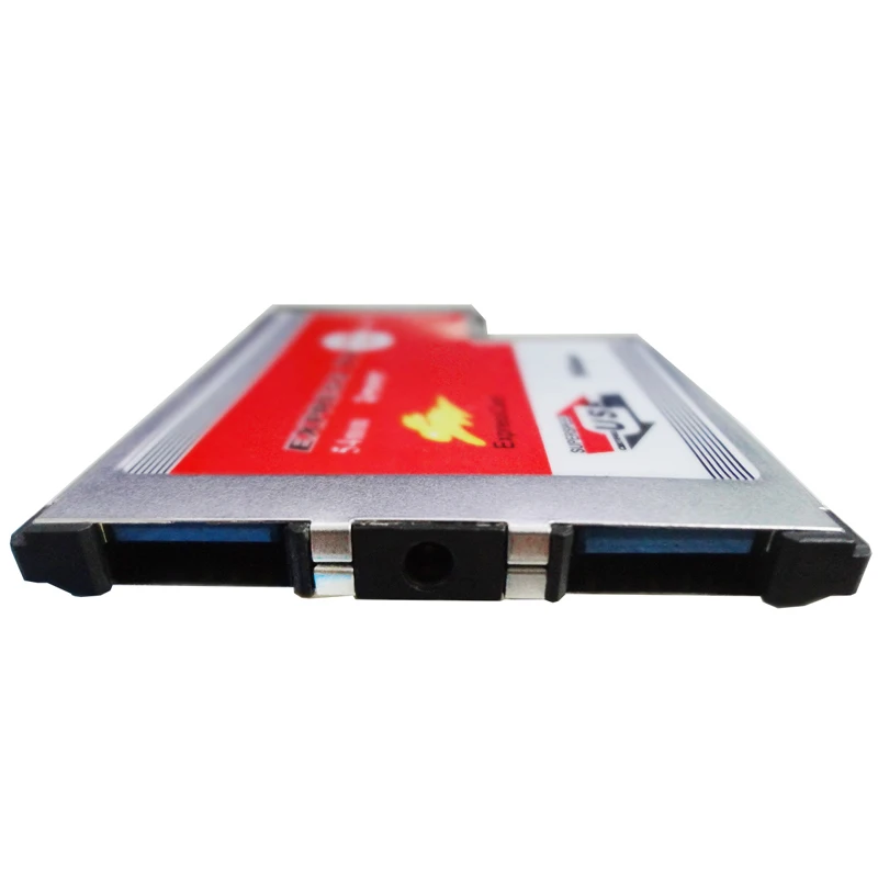 2 Dual Ports USB 3.0 HUB Express Card ExpressCard 54mm Hidden Inside USB3.0 Adapter ASMedia ASM1042 Chip For Laptop Notebook NEW |