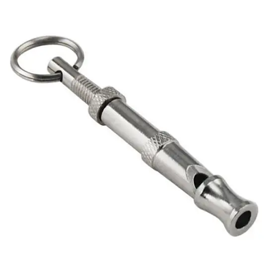 

New Stainless Steel Adjustable Pet Dog Training Sound Whistle Obedience Safety