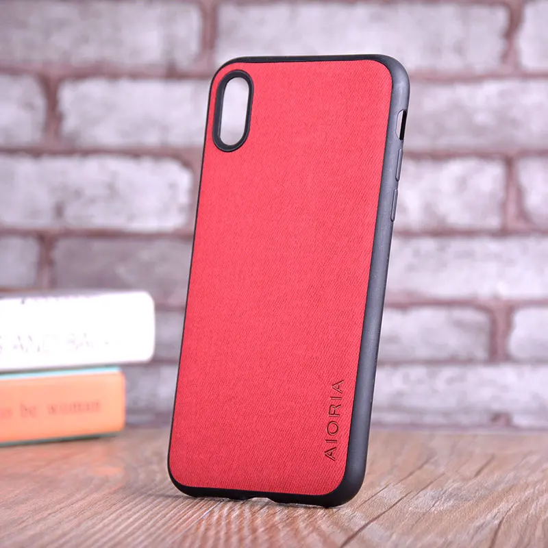 Чехол для iPhone X XR XS max, роскошный текстильный кожаный чехол из мягкого ТПУ, жесткий чехол для телефона для iPhone X XR XS, чехол funda capa