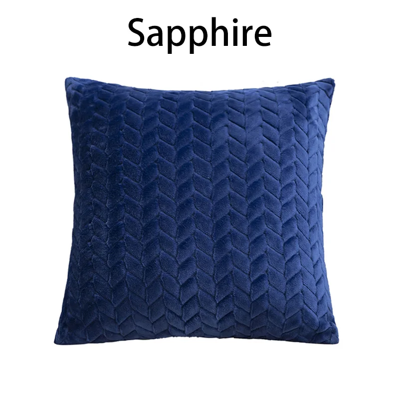 Бархатные наволочки с геометрическим рисунком 45x45 см | Дом и сад